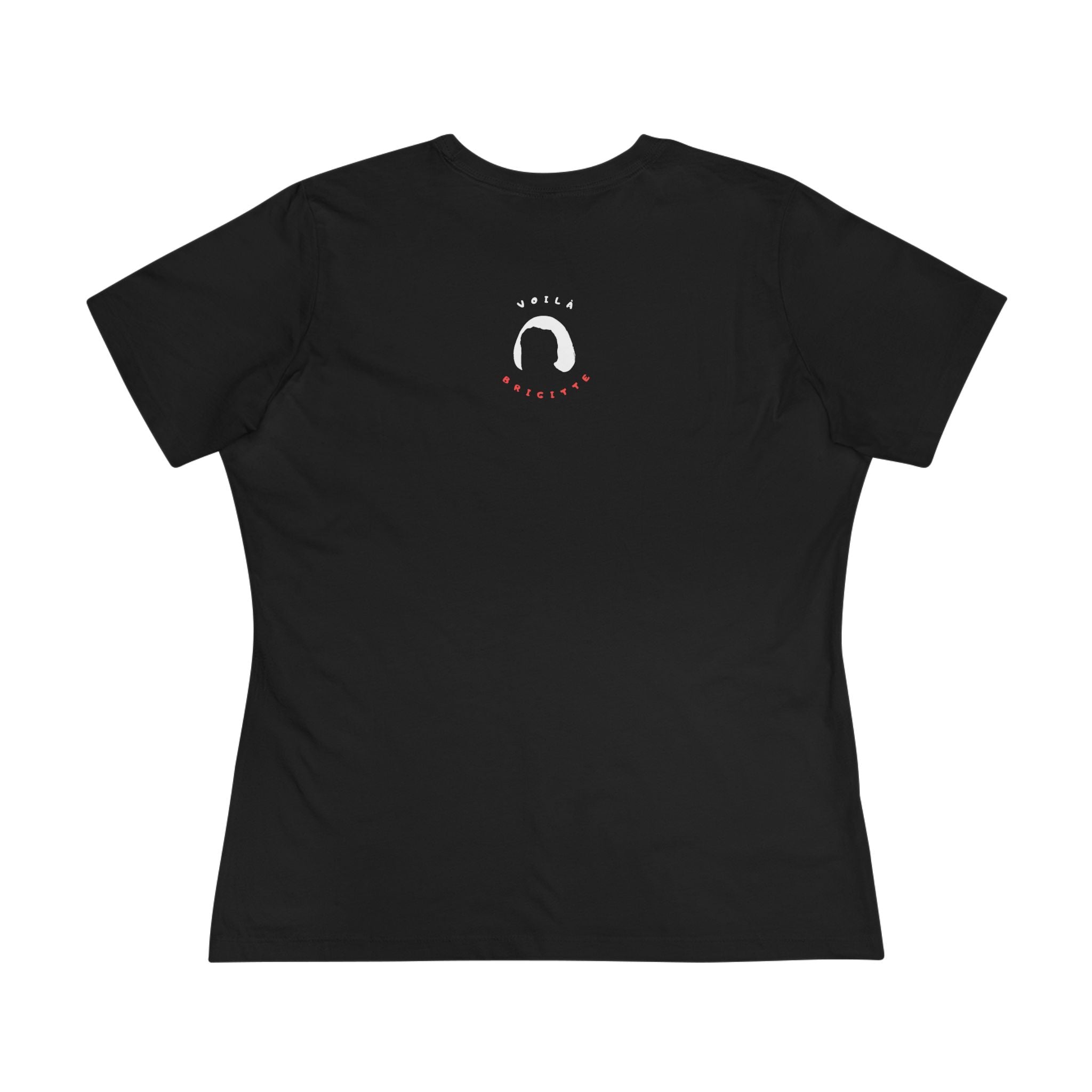 Semi-fitted "Non, Merci" Tee (black or white)