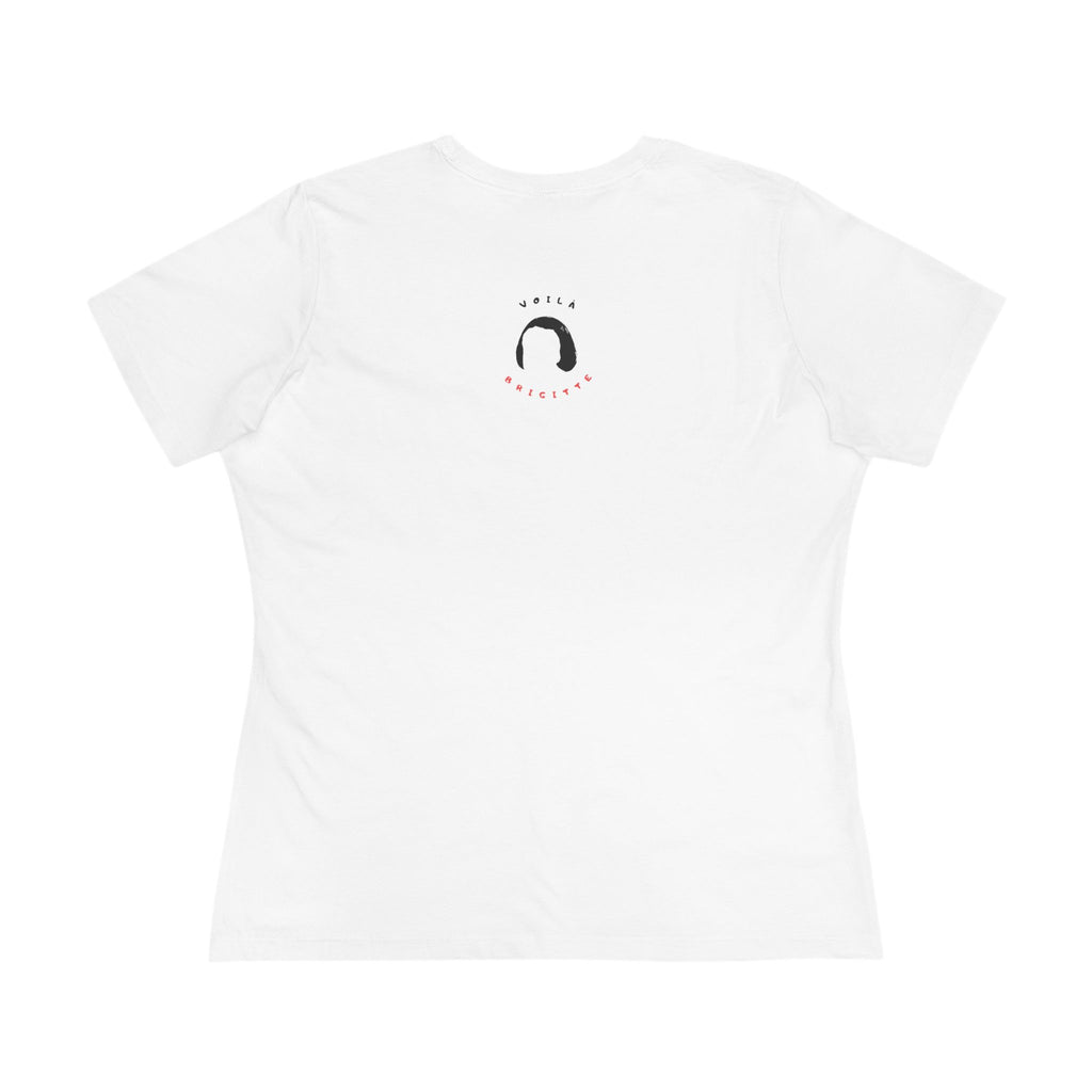 Semi-fitted "Non, Merci" Tee (black or white)