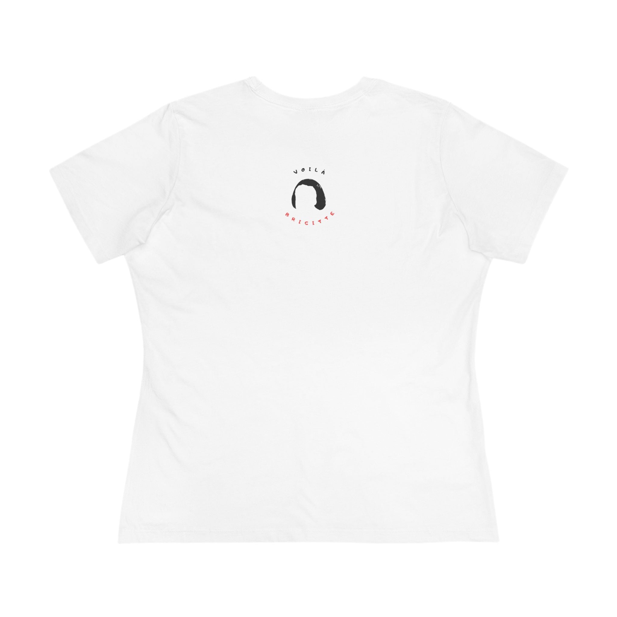 Semi-fitted "Non, Merci" Tee (black or white)